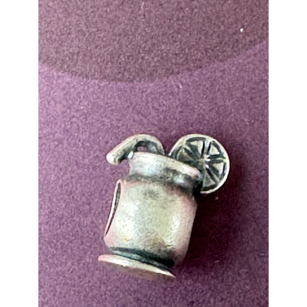 Michael Anthony Sterling Silver 925 Lemonade Glass Charm Italy